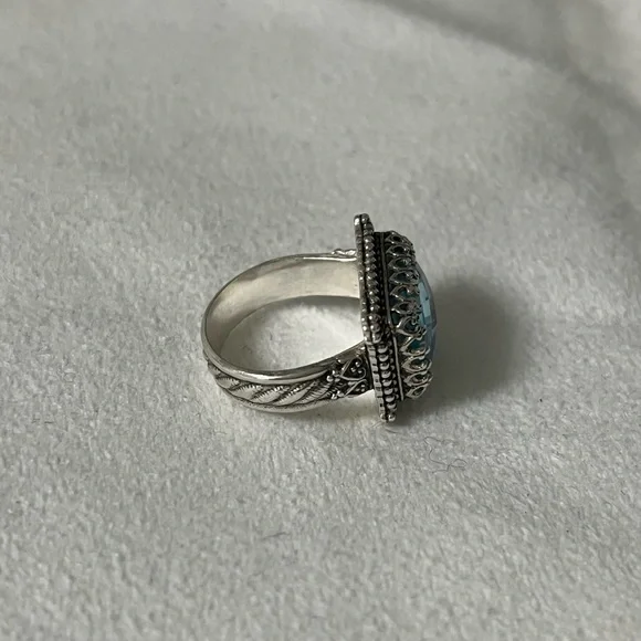 Blue Topaz SS ring - Vanessa Mellet - Size 6